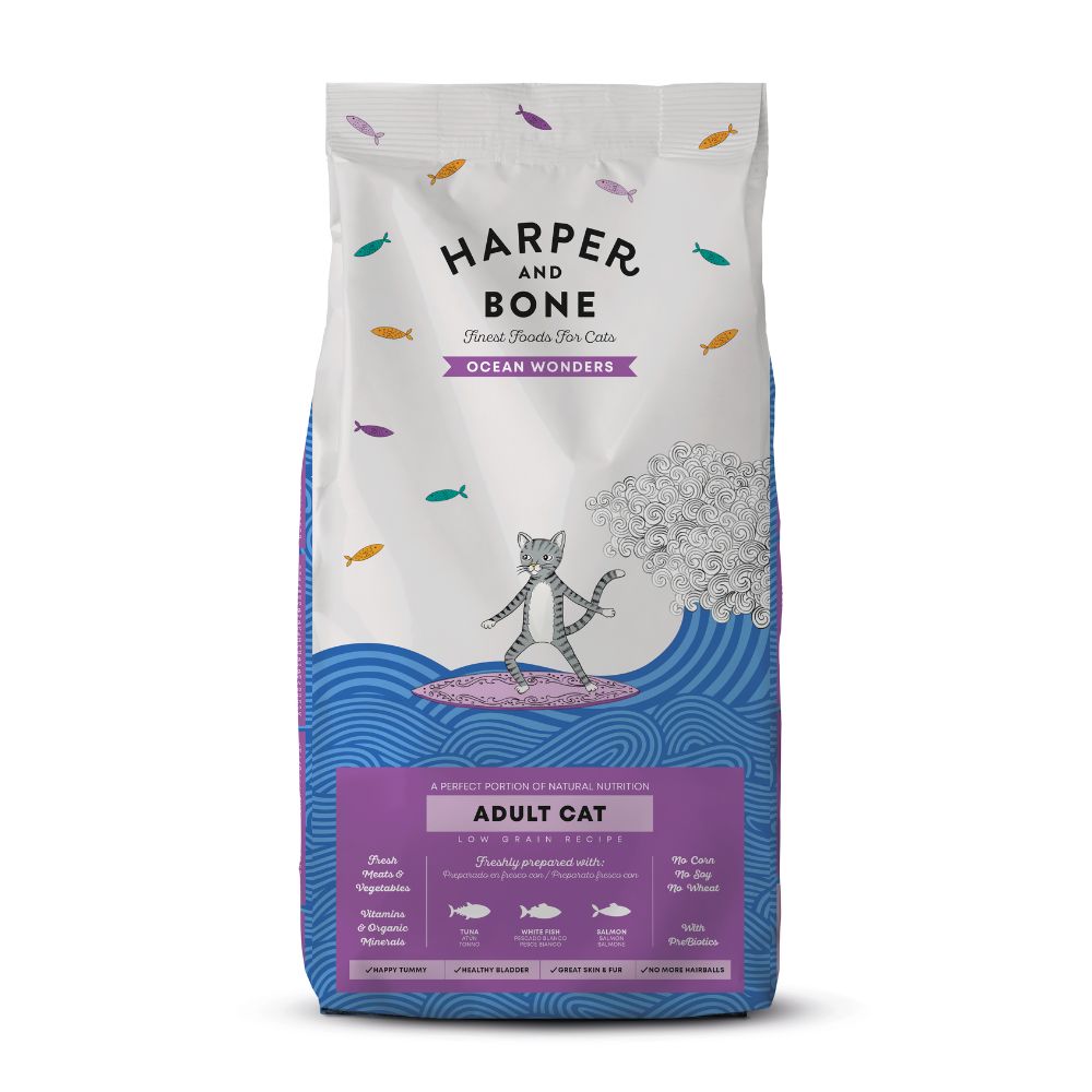 HARPER AND BONE CAT OCEAN WONDERS ADULT CAT DRY CAT FOOD image 3