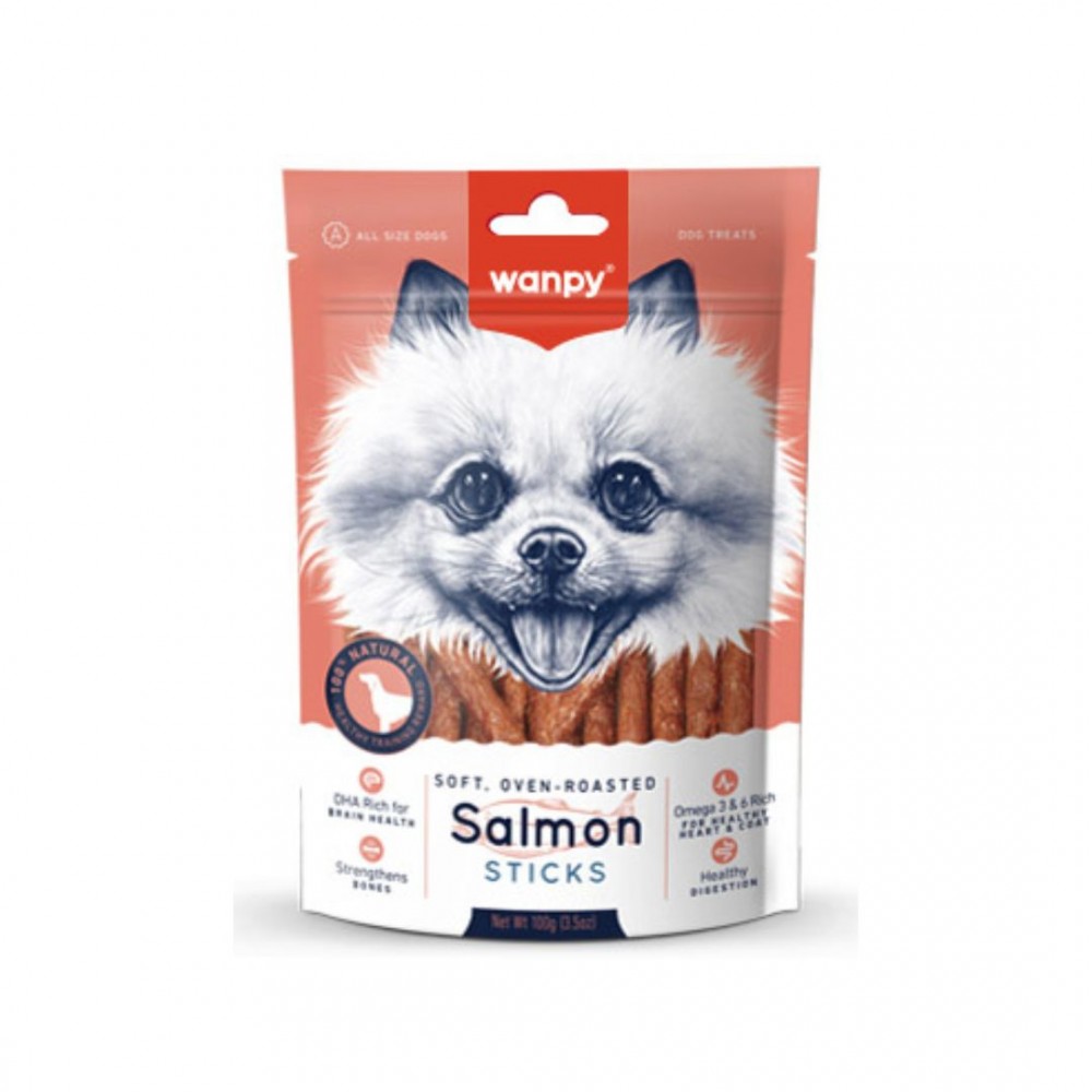 WANPY SALMON STICK 100G DOG SNACK image 2