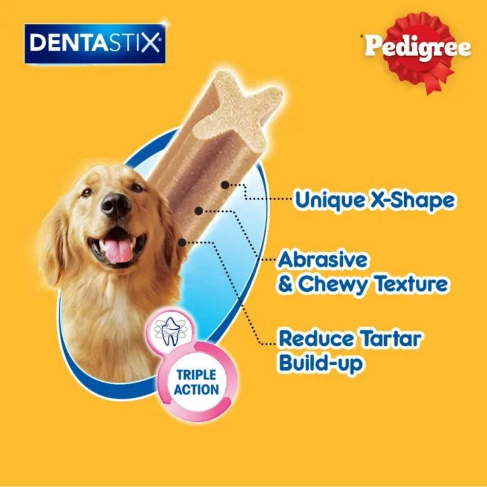PEDIGREE DENTASTIX LARGE DOG 112G/ 3CHEWS DOG DENTAL TREAT image 5