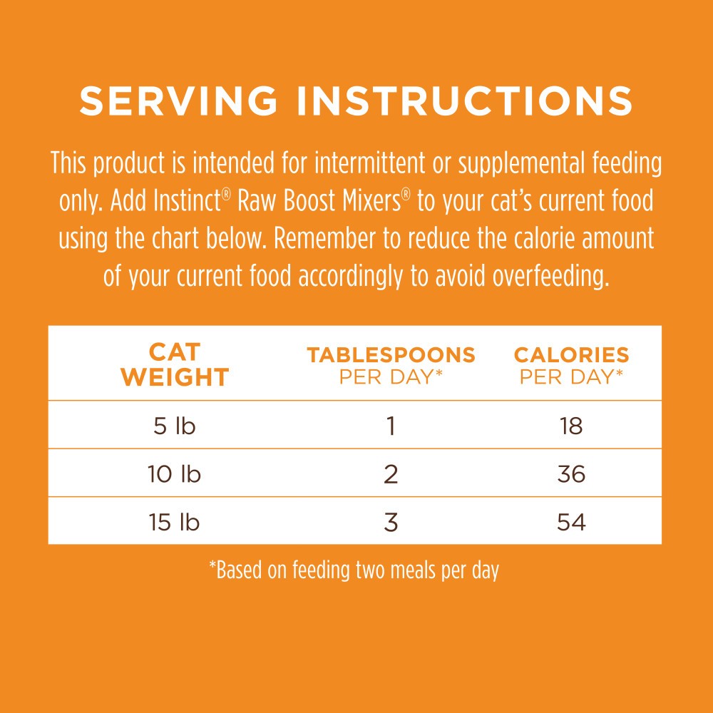 INSTINCT CAT FREEZE-DRIED RAW BOOST MIXERS 156G (5.5OZ) GRAIN-FREE DIGESTIVE HEALTH CAT FOOD TOPPER image 10