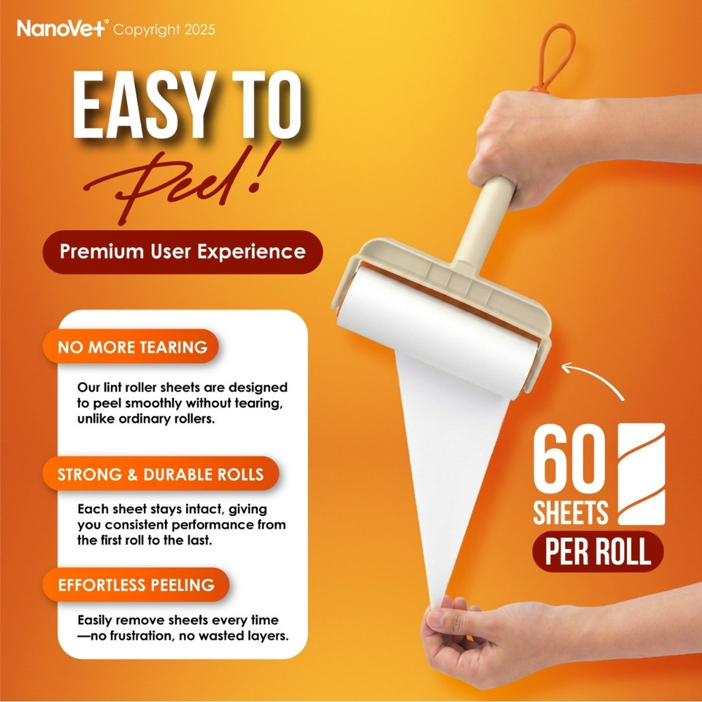 NANOVET EXTRA STICKY LINT ROLLER image 6