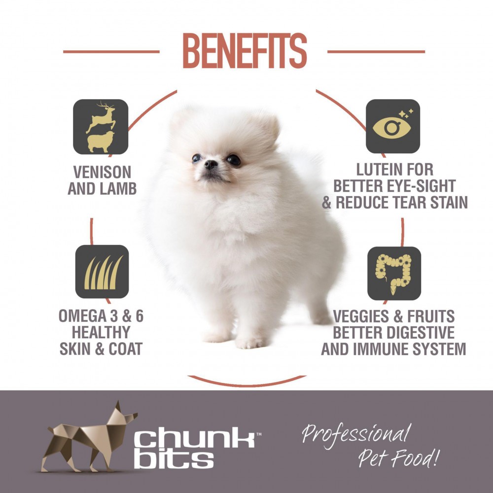 CHUNKBITS DOG 4KG ENRICH 23 VENISON, LAMB & VEGETABLE DRY DOG FOOD image 3