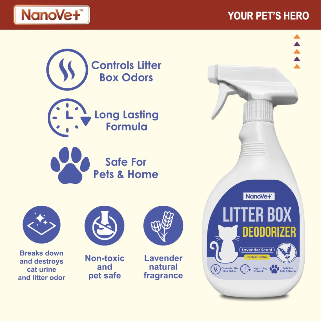 NANOVET LITTER DEODORISER 500ML image 2