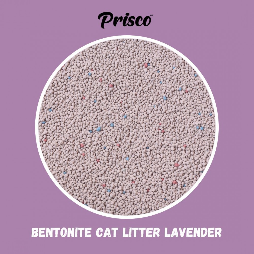 PRISCO 10L LAVENDER BENTONITE CAT LITTER image 3