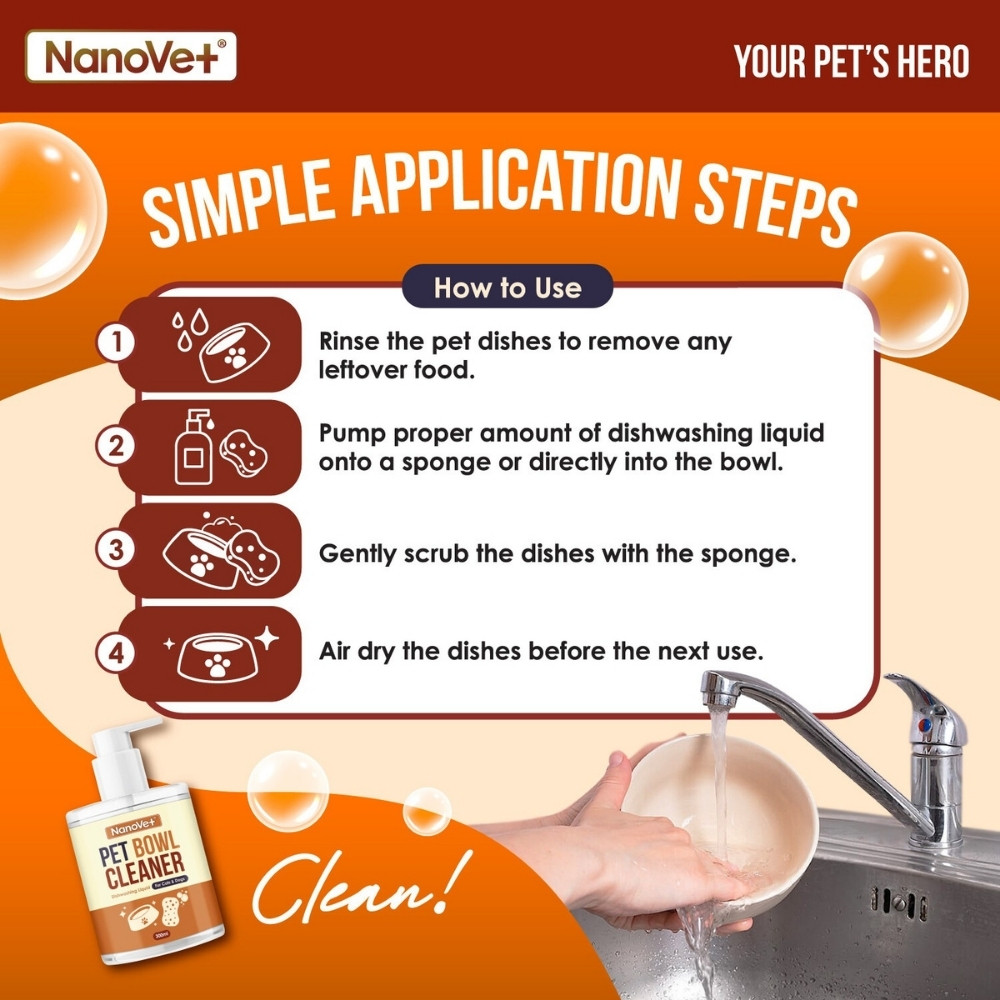 NANOVET PET BOWL CLEANER 300ML image 3