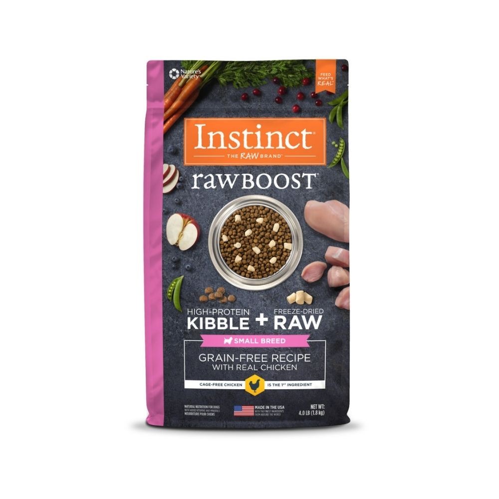 INSTINCT DOG RAW BOOST 1.8KG (4LB) SMALL BREED GRAIN FREE RECIPE WITH REAL CHICKEN DRY DOG FOOD image 2