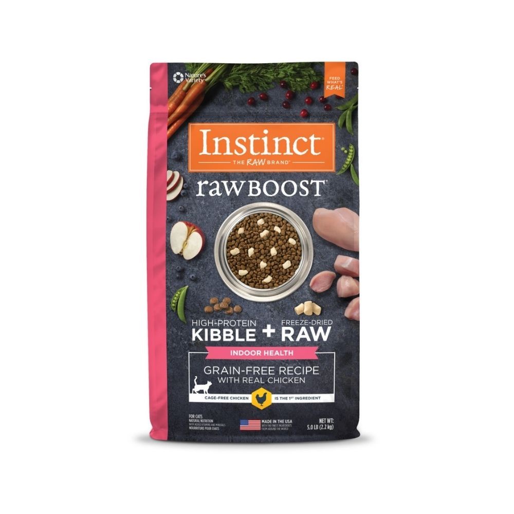 INSTINCT CAT RAW BOOST 2.2KG (5LB) INDOOR GRAIN FREE RECIPE WITH REAL CHICKEN DRY CAT FOOD image 2