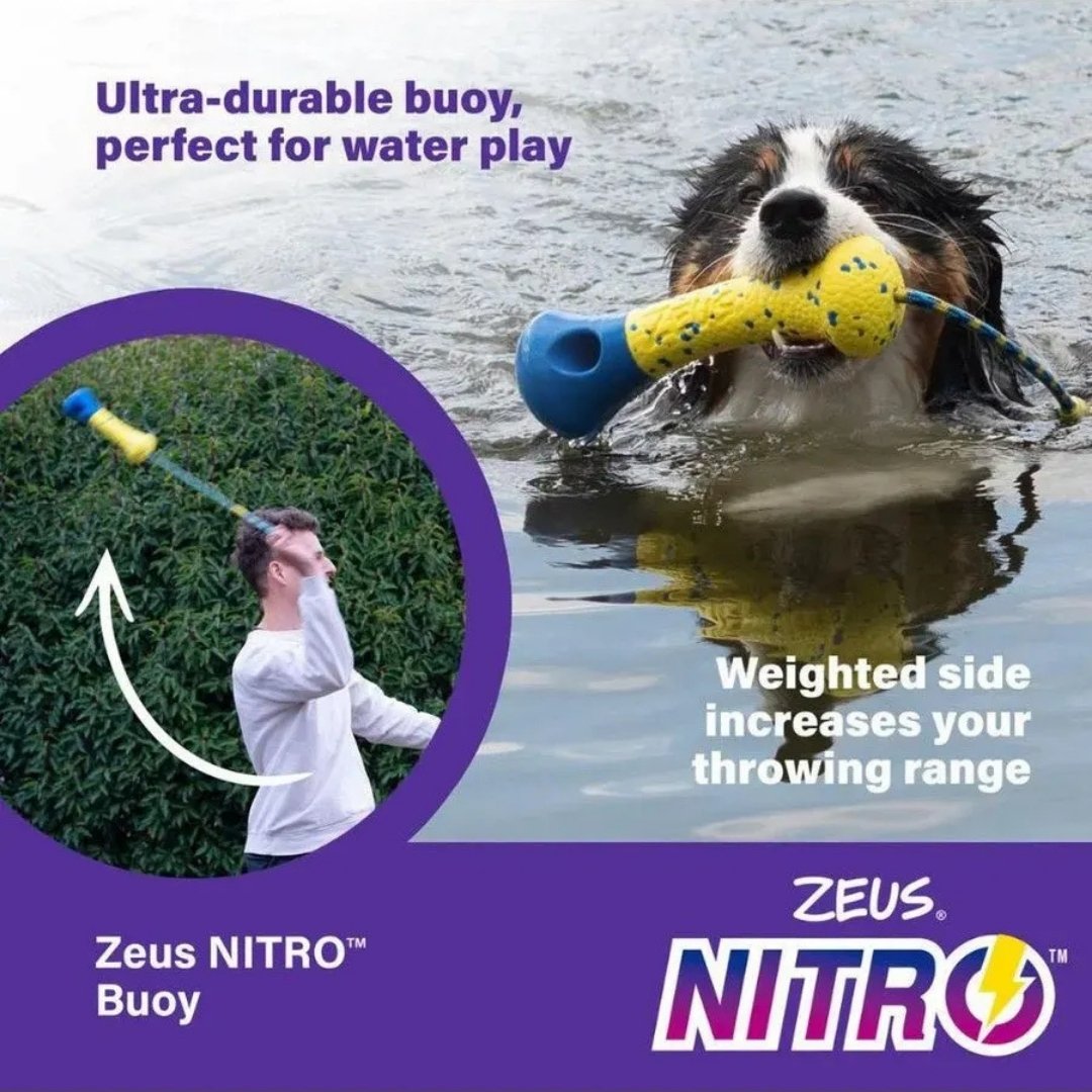 ZEUS DOG NITRO WEIGHTED BUOY WITH ROPE 26CM image 2