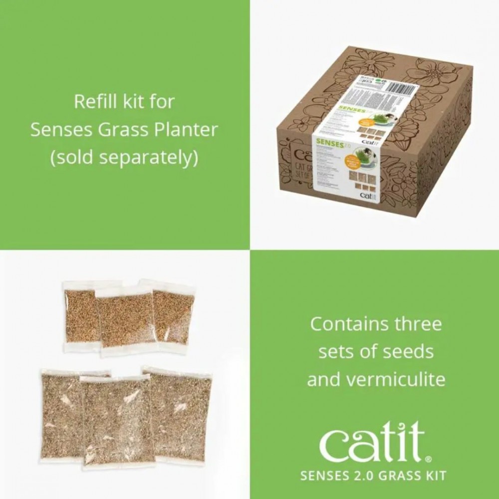 CATIT 2.0 CAT GRASS KIT 3 SETS image 3