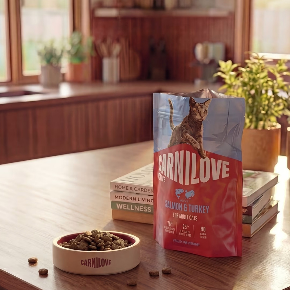 CARNILOVE CAT 400G SALMON & TURKEY ADULT DRY CAT FOOD image 2