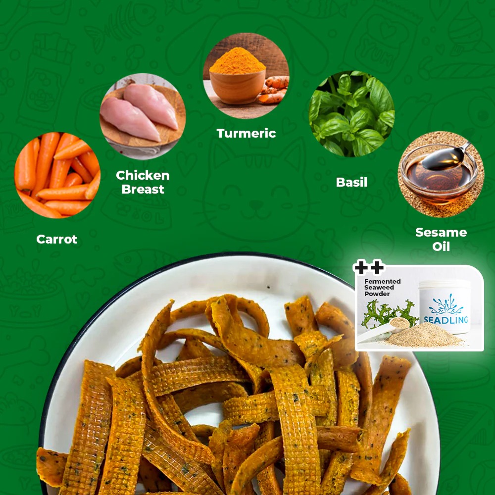 BARKERY OVEN AIR DRIED 100G MOBILITY BOOST CHICKEN & CARROT DOG & CAT SNACK image 3