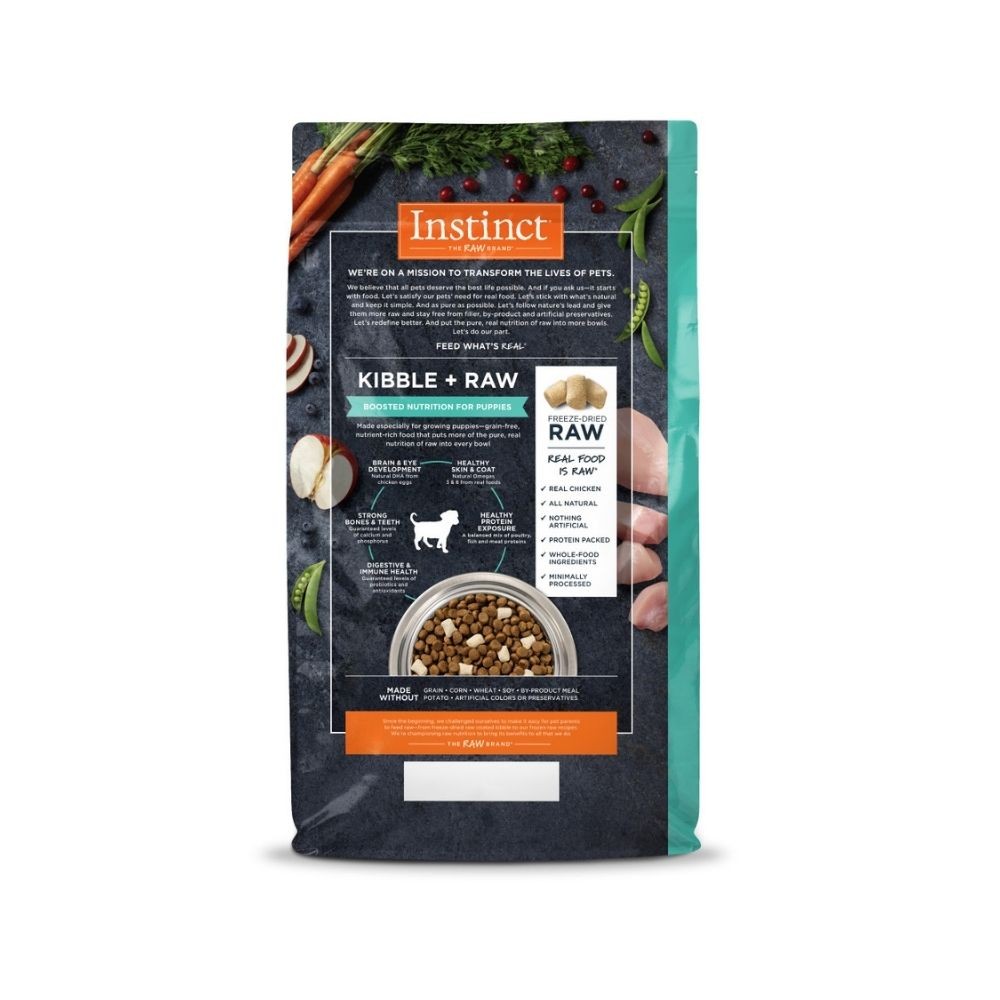 INSTINCT DOG RAW BOOST 1.8KG (4LB) PUPPY GRAIN FREE RECIPE WITH REAL CHICKEN DRY DOG FOOD image 2