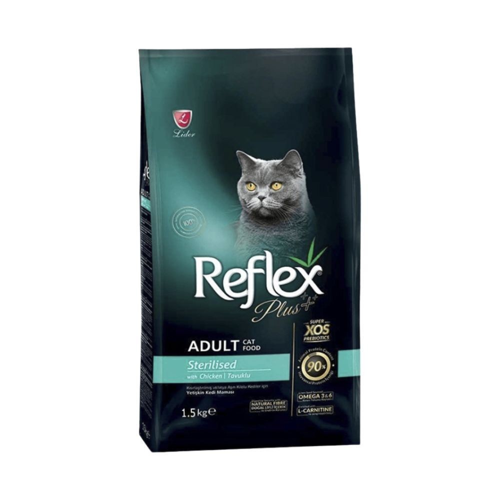 REFLEX PLUS 1.5KG STERILISED CHICKEN DRY CAT FOOD image 2