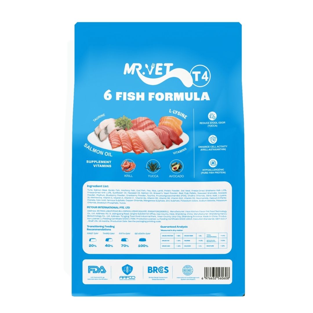 MR.VET CAT 1KG FISH INDOOR FORMULA DRY CAT FOOD image 2