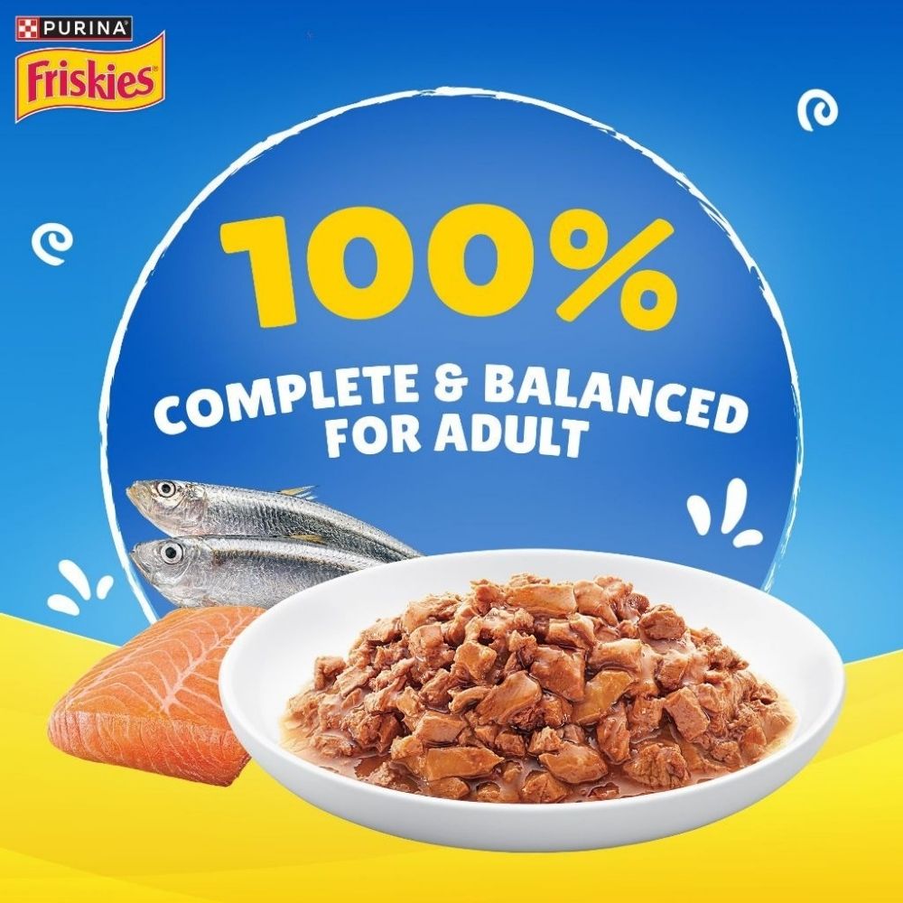 FRISKIES 70G ADULT GRAVY OCEAN FISH POUCH WET CAT FOOD image 3