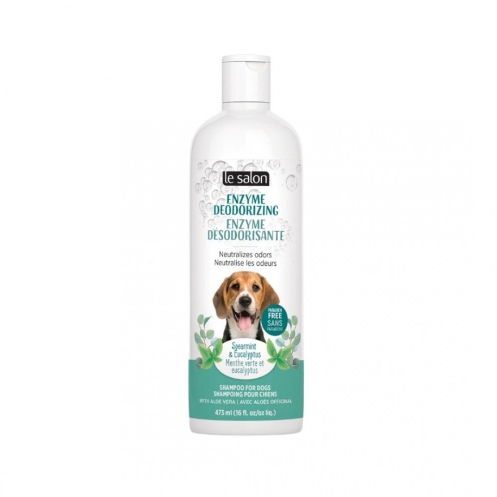 LE SALON DOG 473ML ENZYME DEODORIZING SHAMPOO SPEARMINT-EUCALYPTUS SCENT image 2