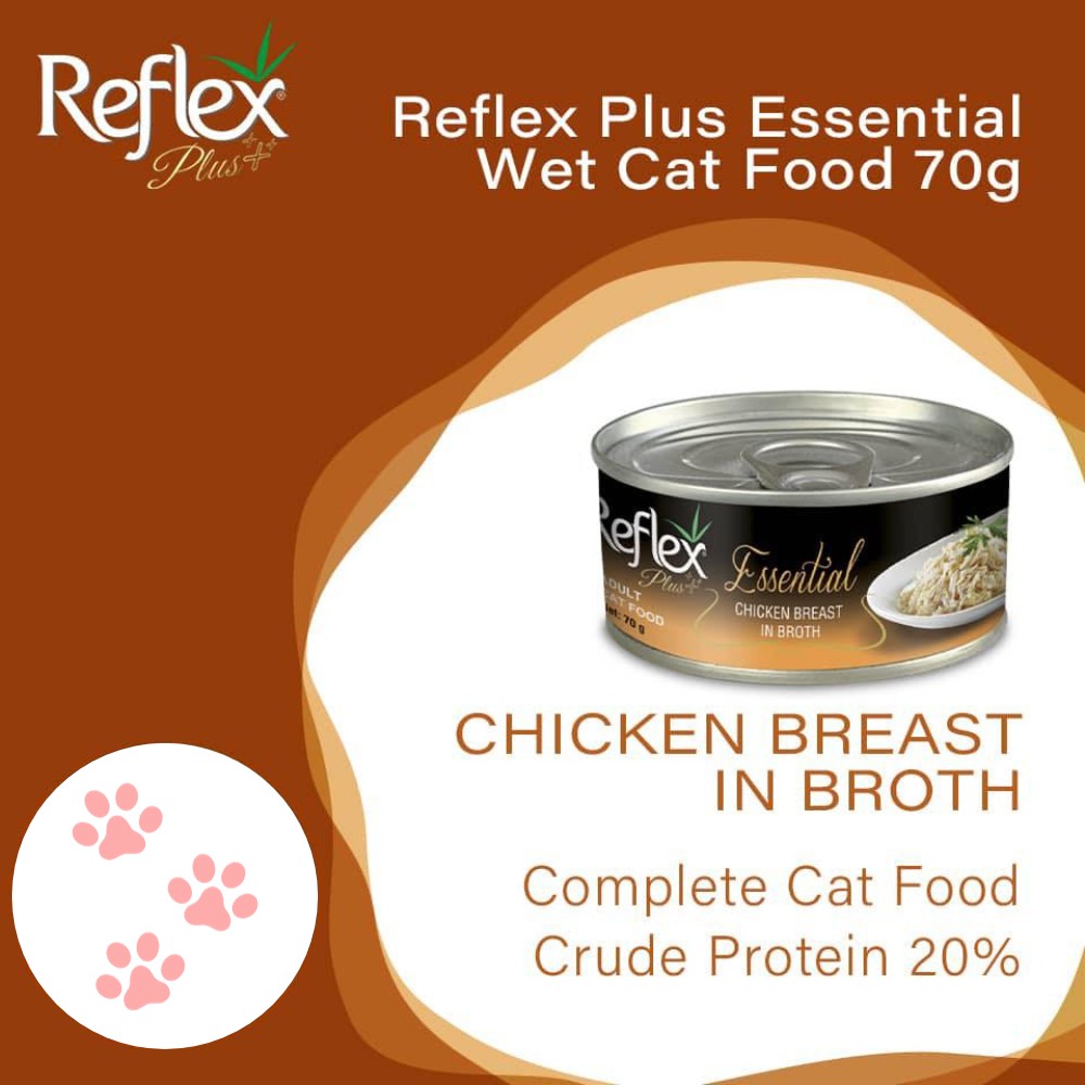 REFLEX PLUS ESSENTIAL CHICKEN BREAST IN BROTH 70G WET CAT FOOD image 2