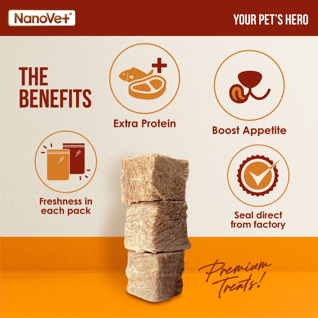 NANOVET FREEZE DRIED BEEF 200G CAT & DOG TREATS image 3