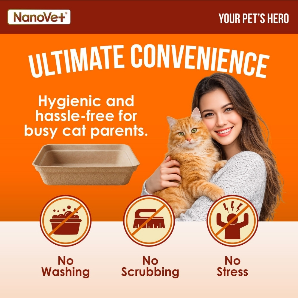 NANOVET DISPOSABLE CAT LITTER KIT image 3