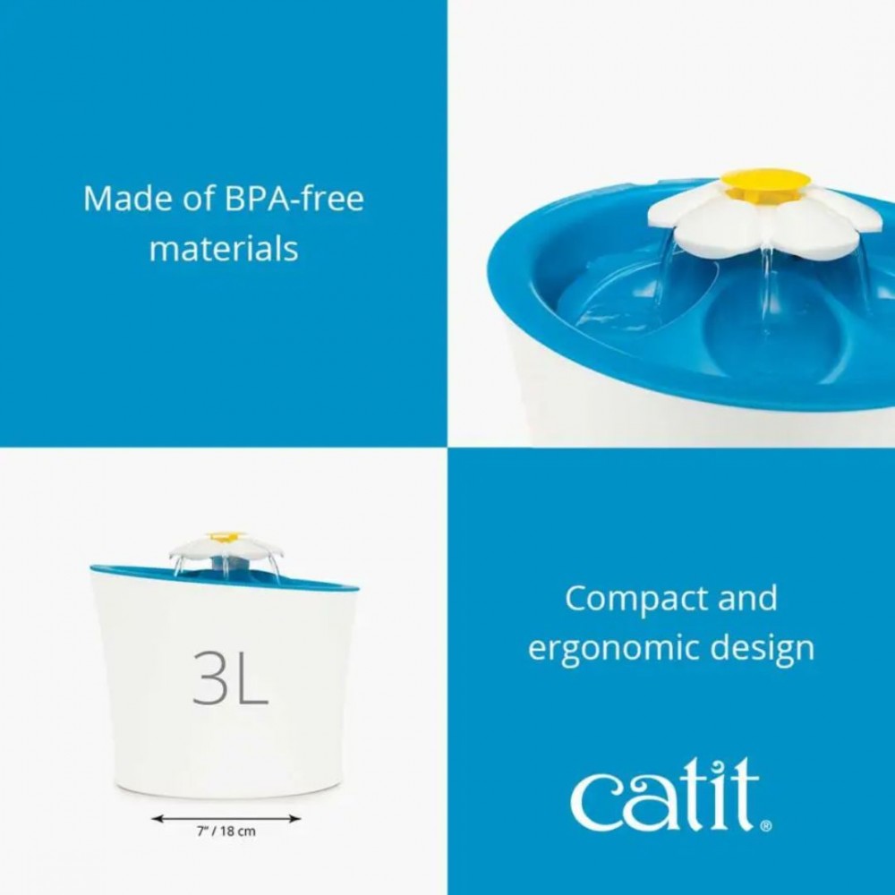 CATIT FLOWER DRINKING FOUNTAIN WITH LED 3L image 7