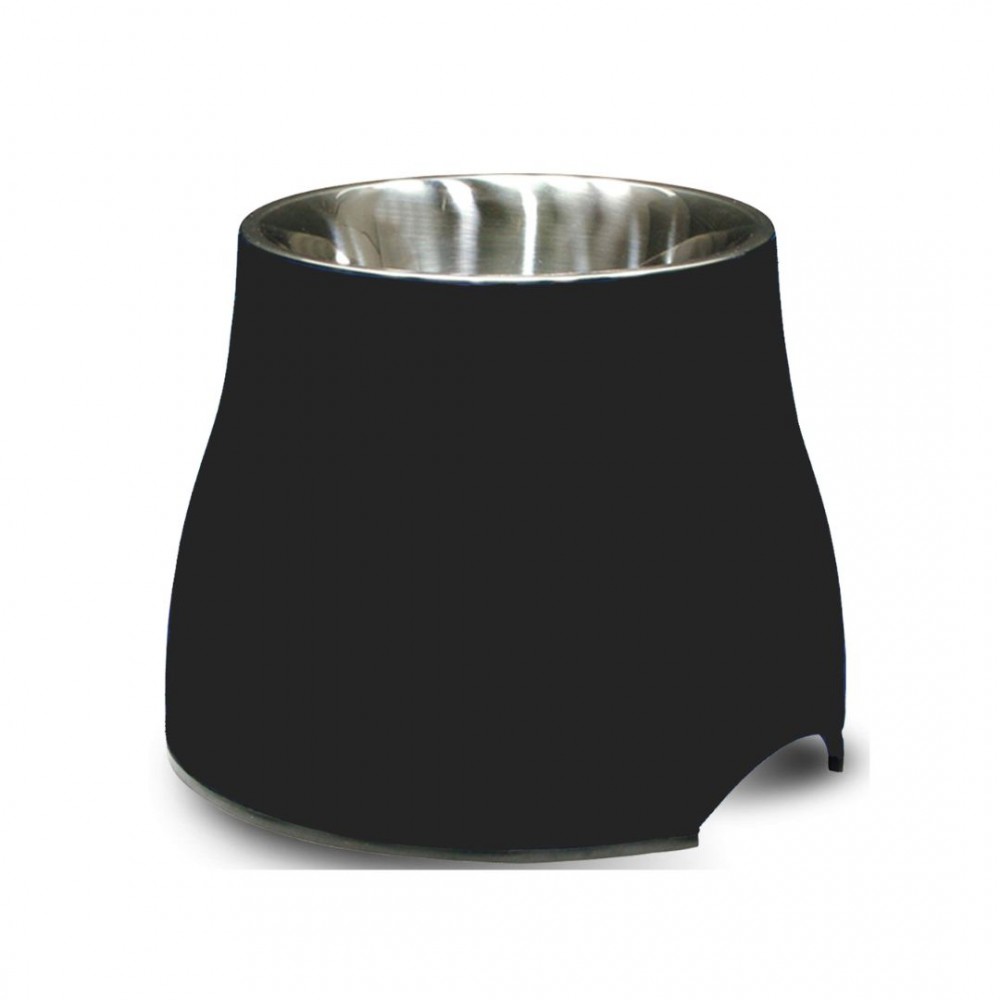 DOGIT ELEVATED DISH WITH STAINLESS STEAL INSERT SMALL 300ML BLACK image 5