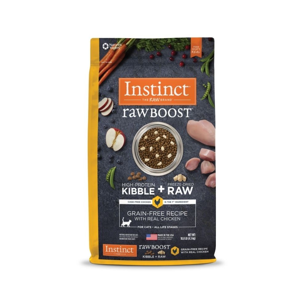 INSTINCT CAT RAW BOOST 4.5KG (10LB) GRAIN FREE RECIPE WITH REAL CHICKEN DRY CAT FOOD image 2