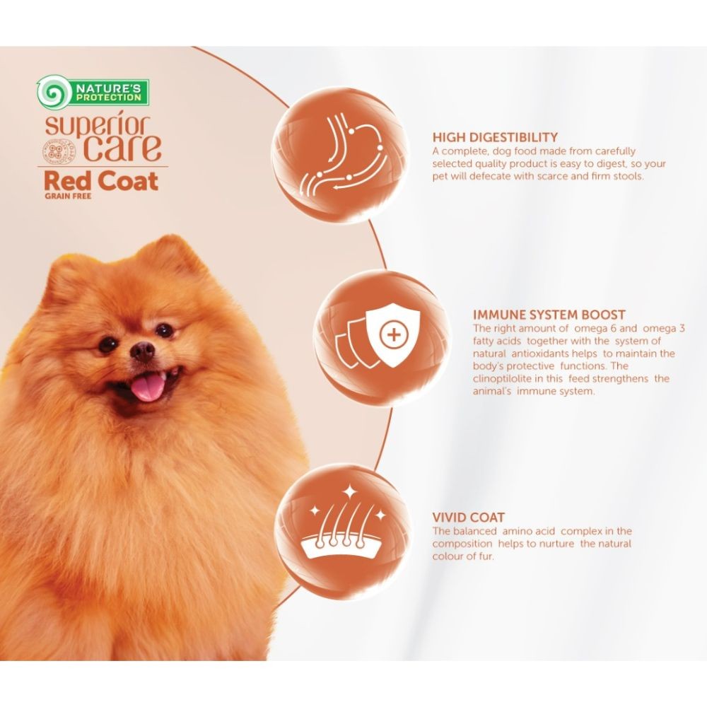 NATURE'S PROTECTION SUPERIOR CARE RED COAT LAMB ADULT SMALL BREED 1.5KG DRY DOG FOOD image 5