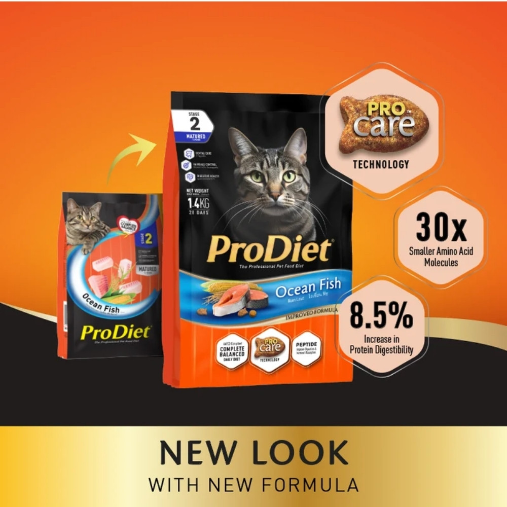 PRODIET 500G OCEAN FISH DRY CAT FOOD image 6