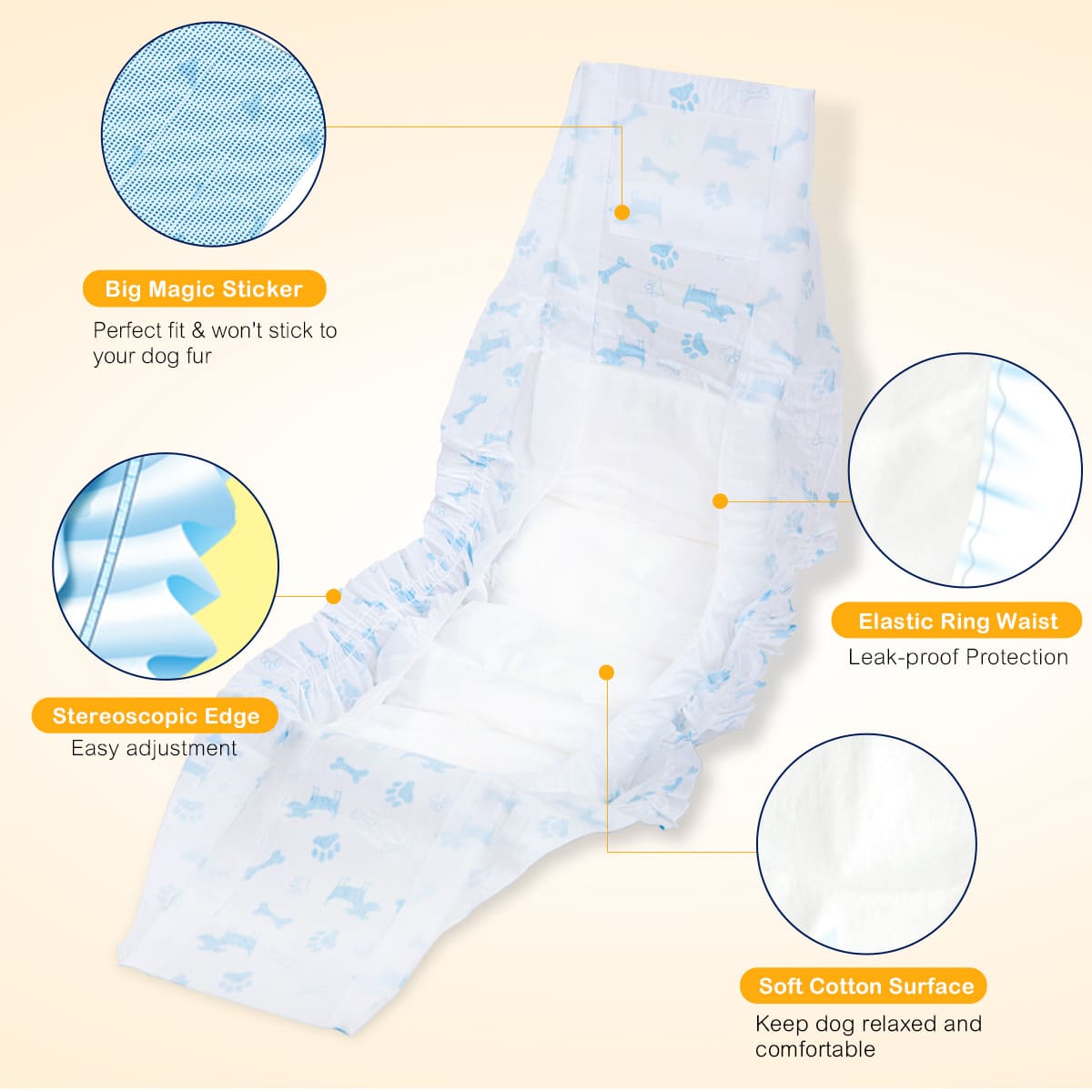 DONO CLASSIC DISPOSABLE PET DIAPER MALE L 8PCS image 8