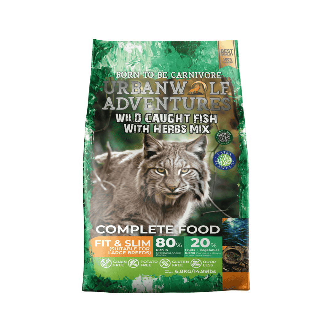 URBANWOLF ADVENTURES FIT & SLIM FOR LARGE BREEDS WILD CAUGHT FISH WITH HERBS MIX DRY CAT FOOD image 3