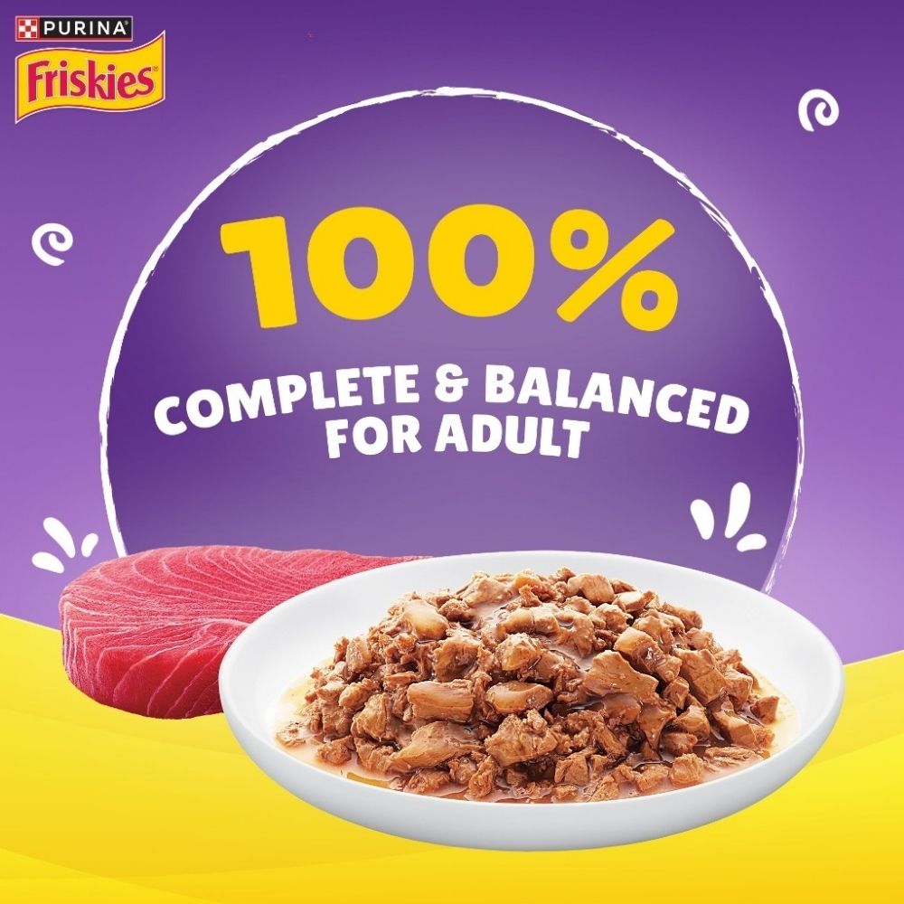FRISKIES 70G ADULT GRAVY TUNA POUCH WET CAT FOOD image 3