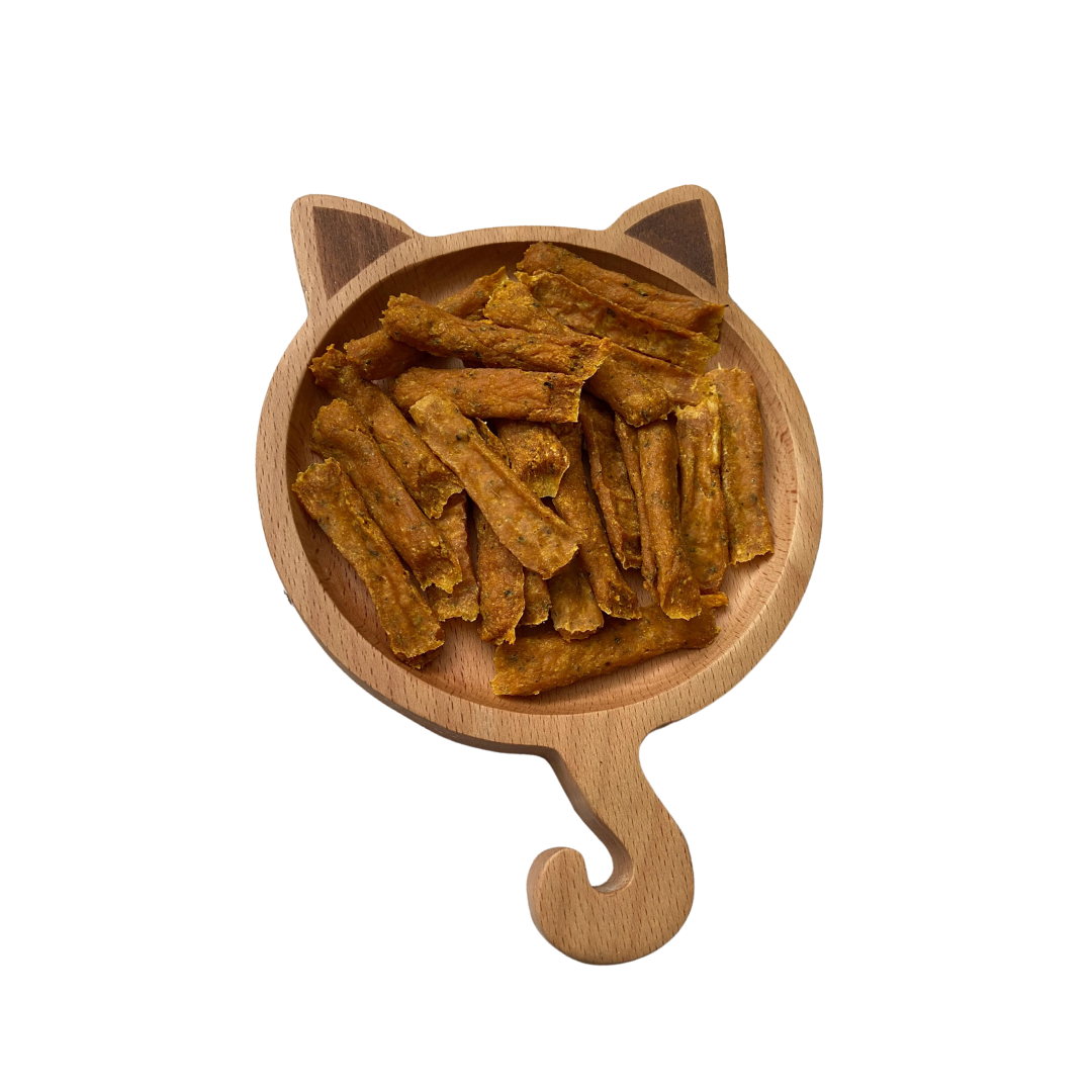 BARKERY OVEN CAT 50G TUMERIC CHICKEN JERKY DEHYDRATED CAT SNACK image 2