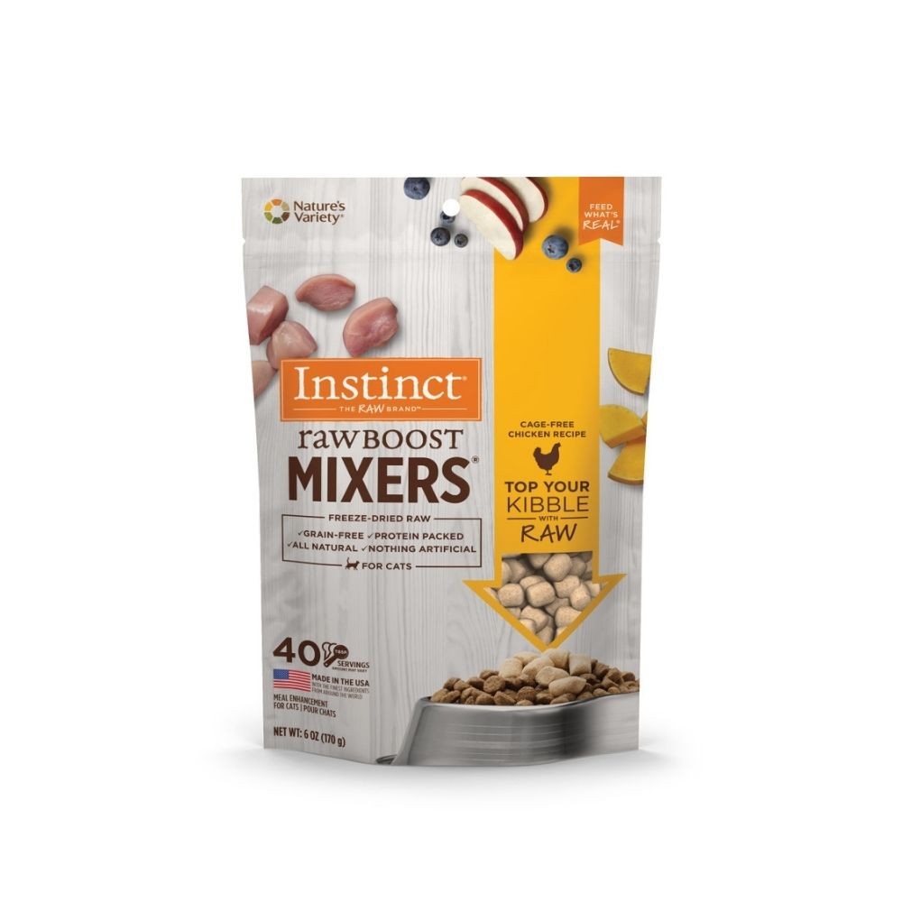 INSTINCT CAT FREEZE-DRIED RAW BOOST MIXERS 170G (6OZ) GRAIN-FREE CHICKEN RECIPE CAT FOOD TOPPER image 2