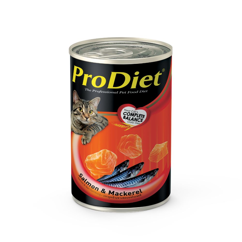 PRODIET 400G SALMON & MACKEREL WET CAT FOOD image 1
