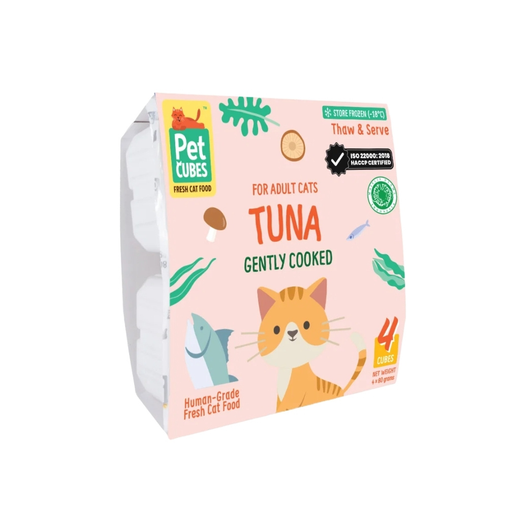 PETCUBES 4x80G TUNA COOKED CAT FOOD image 2