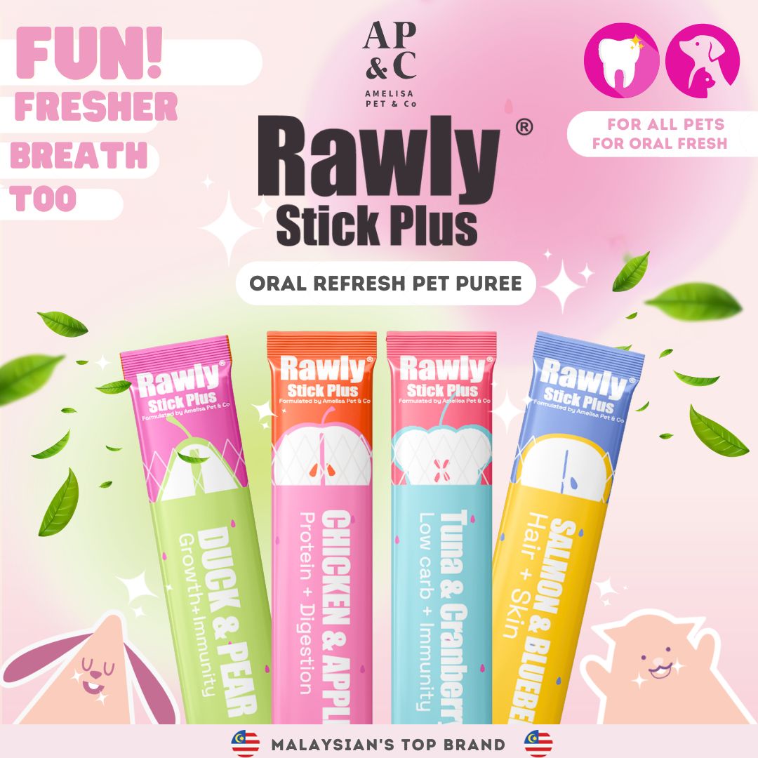 AMELISA RAWLY STICK PLUS PET PUREE 16GX22 SALMON & BLUEBERRY DOG & CAT LICK image 4
