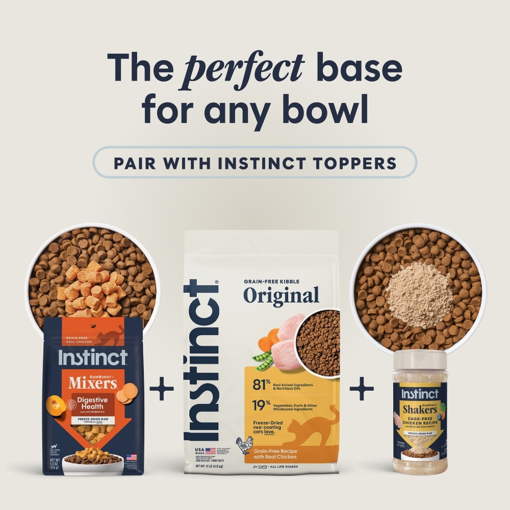 INSTINCT CAT ORIGINAL 4.9KG (11LB) GRAIN FREE RECIPE WITH REAL CHICKEN DRY CAT FOOD image 7