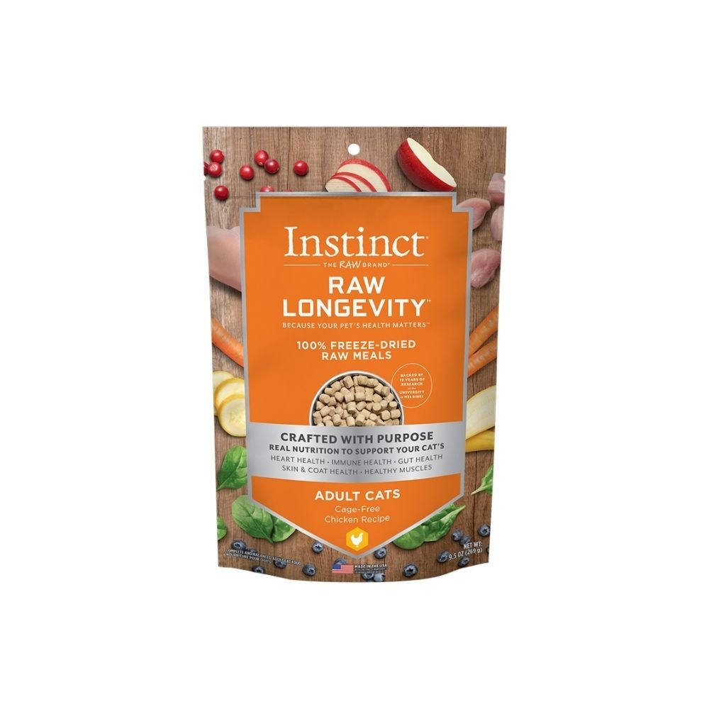 INSTINCT CAT RAW LONGEVITY 100% FREEZE-DRIED RAW MEALS 42G CAGE FREE CHICKEN RECIPE CAT FOOD image 2