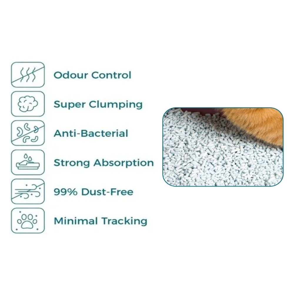 CATTYLOV 10L LAVENDER SCENTED BENTONITE CAT LITTER image 2