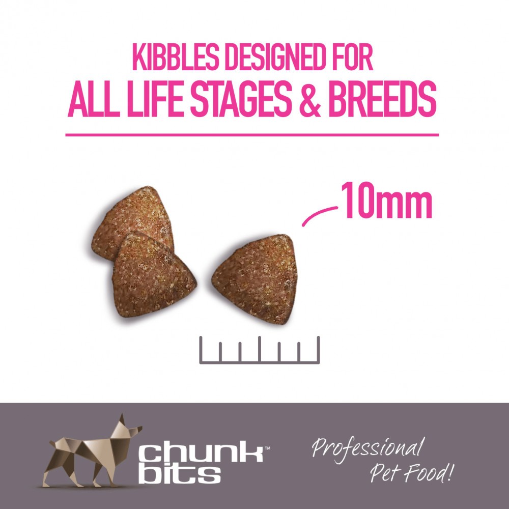 CHUNKBITS DOG 13KG ESSENTIAL 25 LAMB & RICE DRY DOG FOOD image 4