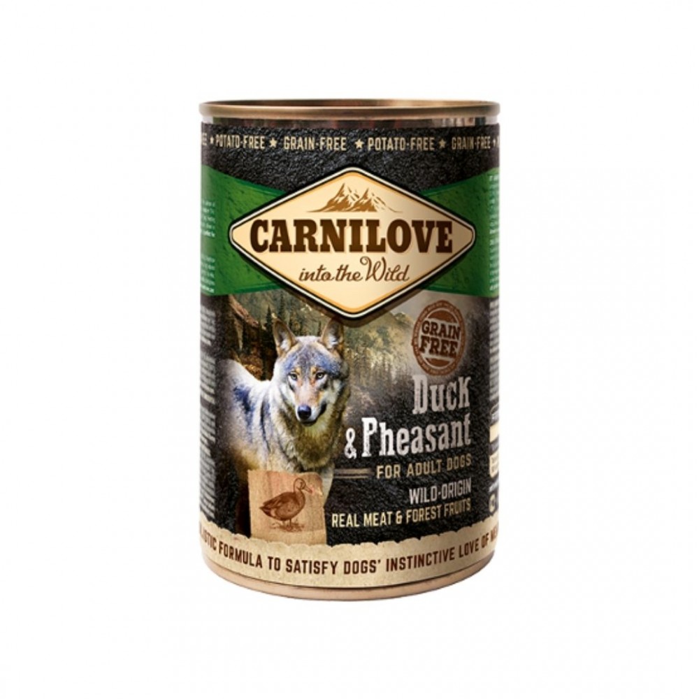 CARNILOVE DOG 400G DUCK & PHEASANT WET CANNED FOOD image 3