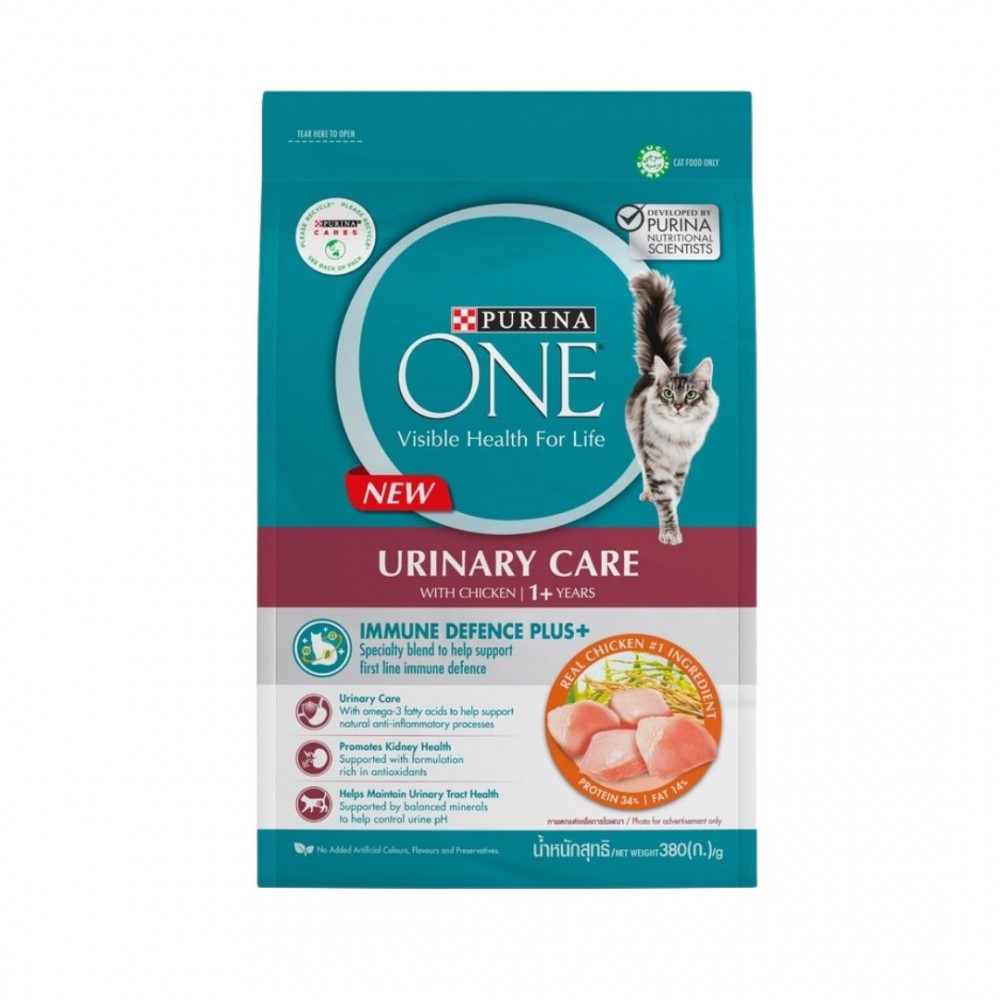 PURINA ONE CAT 380G URINARY CARE WITH CHICKEN DRY CAT FOOD image 2