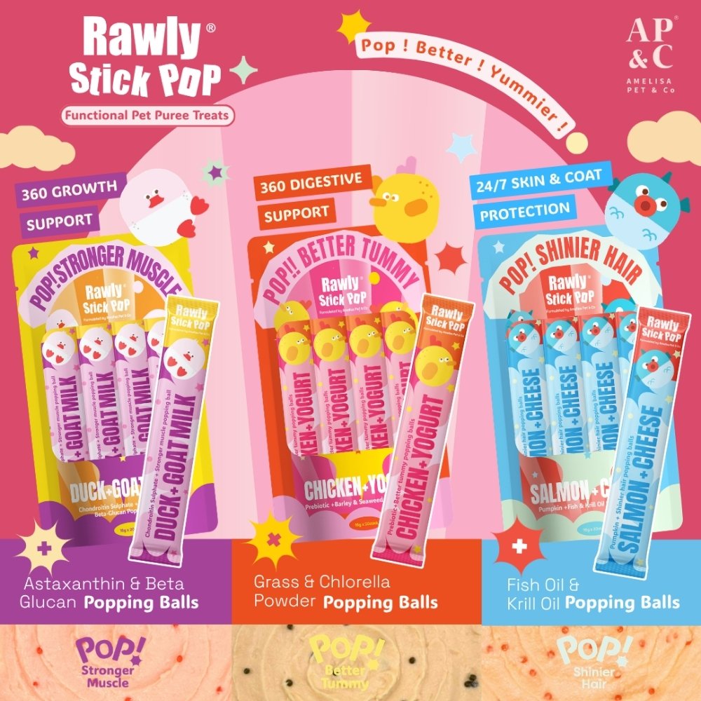 AMELISA RAWLY STICK POP PET PUREE 16GX20+2 DUCK & GOAT MILK DOG & CAT LICK image 3