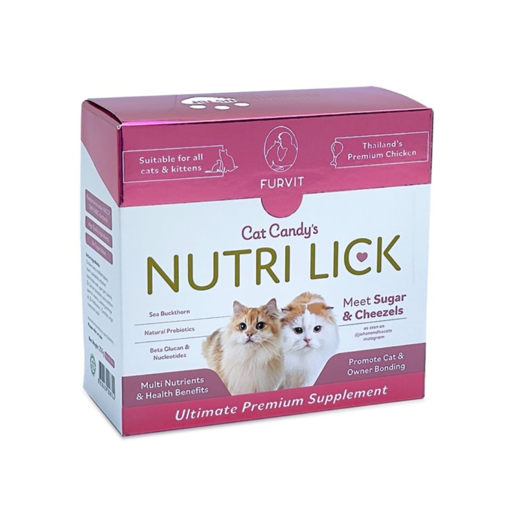 FURVIT CAT CANDY'S NUTRI LICK CHICKEN 200G (5GX40TUBES) PREMIUM CAT SUPPLEMENT image 2