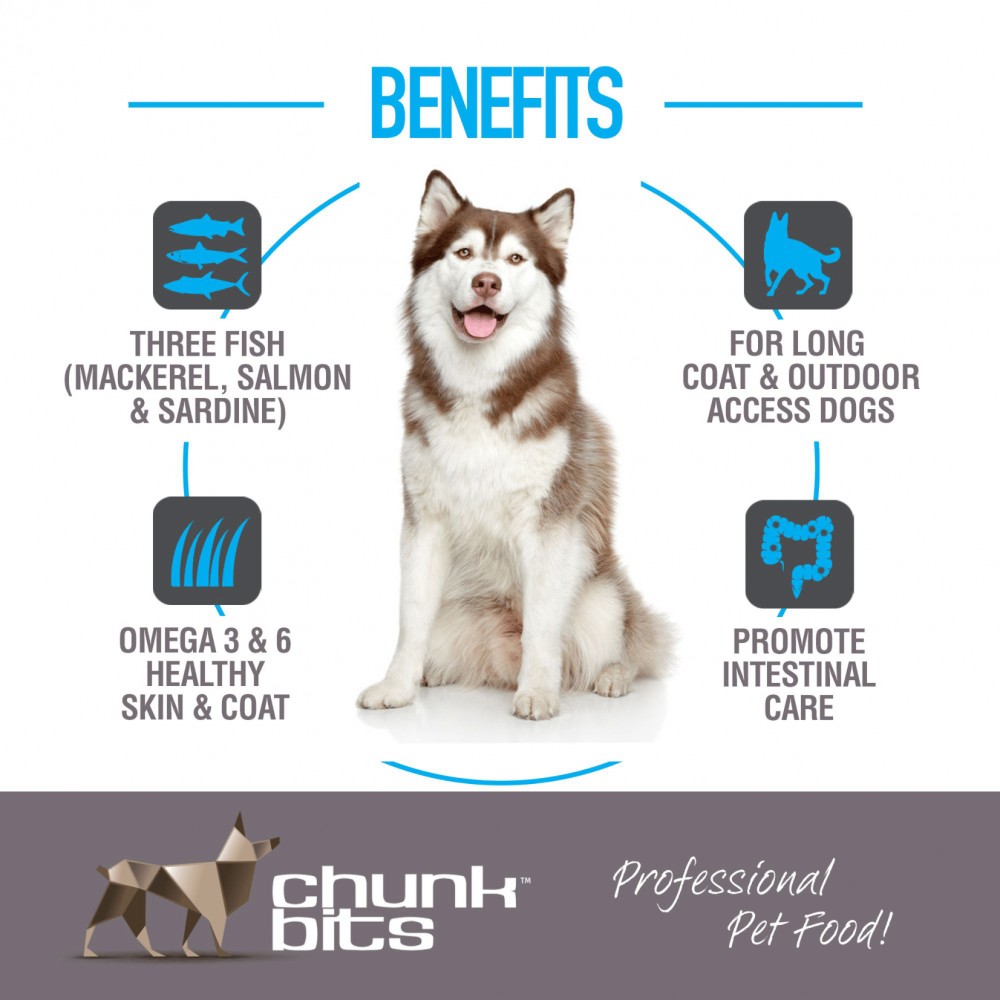 CHUNKBITS DOG 4KG SENSI 27 SALMON & TAPIOCA DRY DOG FOOD image 3