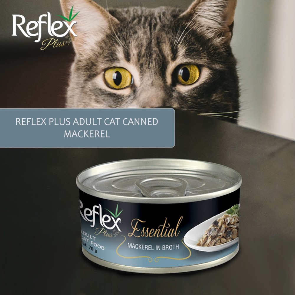 REFLEX PLUS ESSENTIAL MACKEREL IN BROTH 70G WET CAT FOOD image 2