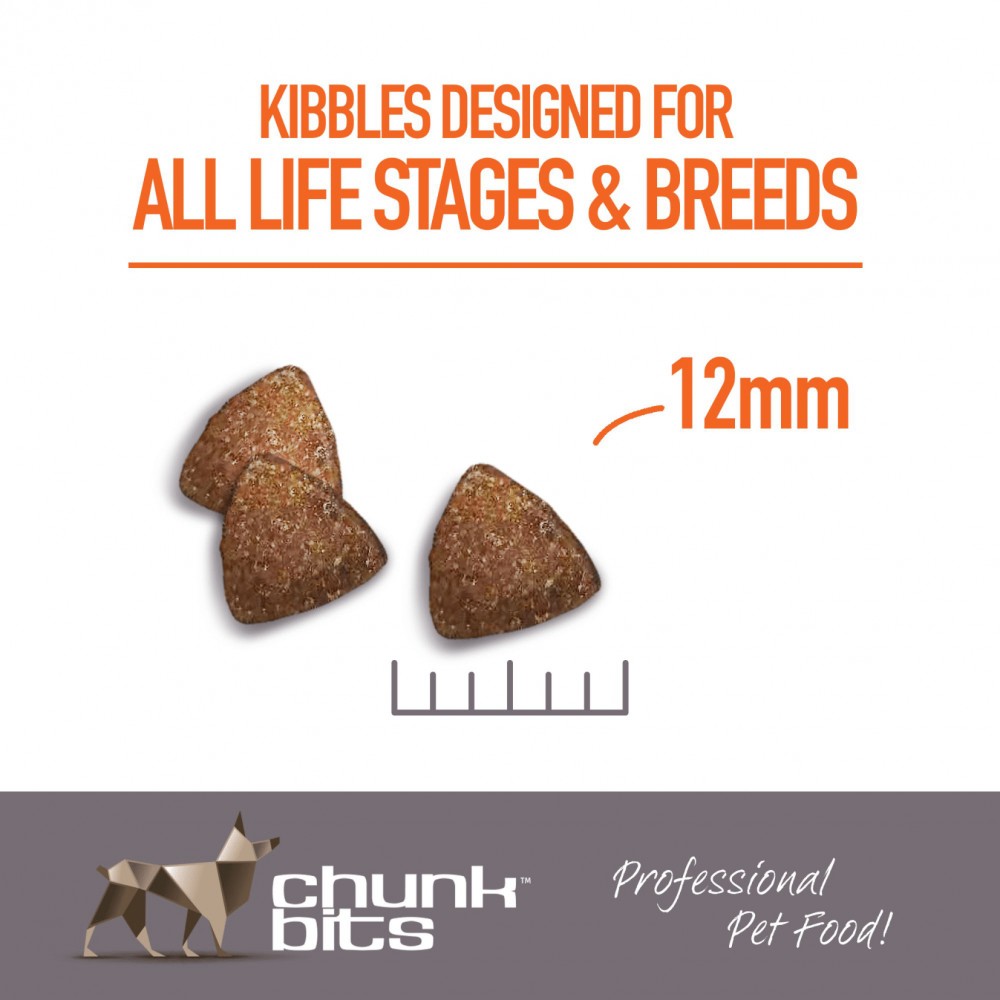CHUNKBITS DOG 4KG ENHANCE 24/14 DUCK MEAT DRY DOG FOOD image 4