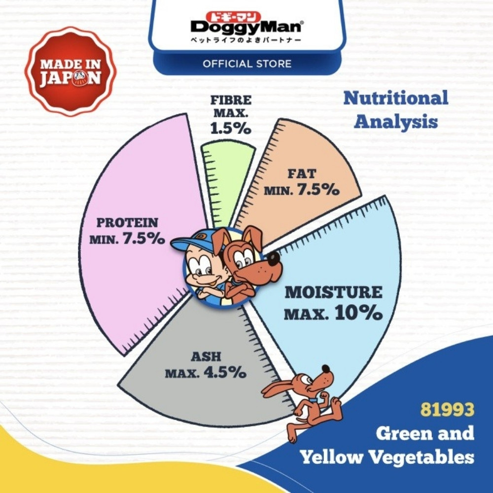 DOGGYMAN BISCUITS GREEN & YELLOW VEGETABLES 450G DOG SNACK image 3