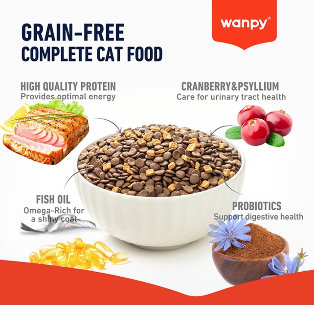 WANPY CAT 1.5KG GRAIN FREE TUNA RECIPE DRY CAT FOOD image 3