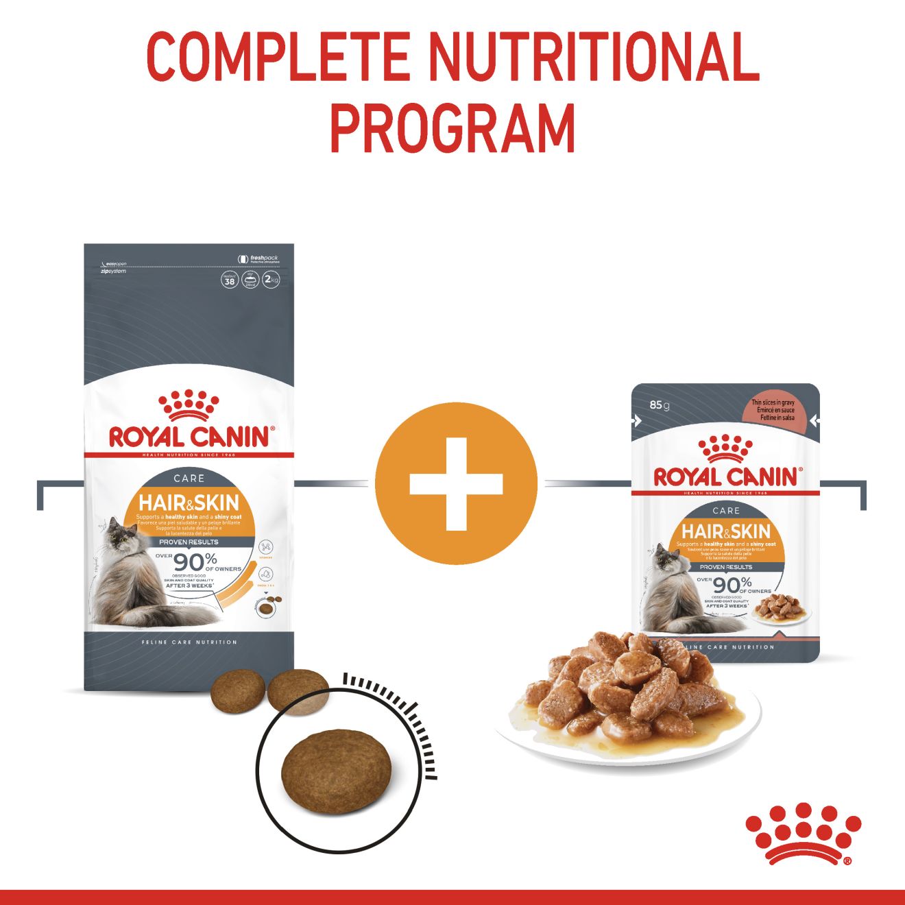 ROYAL CANIN HAIR & SKIN 33 10KG DRY CAT FOOD image 8